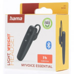 Hama MyVoice Essential, Bluetooth Headset mono, pre 2 zariadenia, hlasový asistent (Siri, Google)