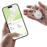 Hama lokalizačný čip/vyhľadávač kľúčov/predmetov, Apple Find My, certifikácia MFi, Bluetooth, biely