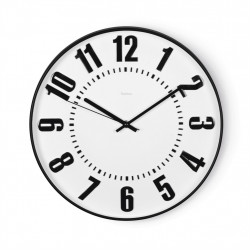 Hama Black Digits, nástenné hodiny, 3D číslice, priemer 35 cm, tichý chod