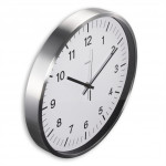 Hama Java, nástenné hodiny, riadené rádiovým signálom, 35 cm, strieborné
