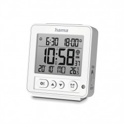 Hama Rhodes, digitálny budík, riadený rádiovým signálom, biely