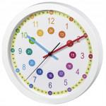 Hama Easy Learning, detské nástenné hodiny, priemer 30 cm, tichý chod