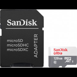 SanDisk Ultra microSDXC 128 GB 100 MB/s Class 10 UHS-I SanDisk Ultra microSDXC 128 GB 100 MB/s Class 10 UHS-I