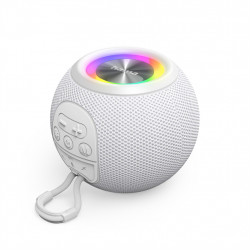 Hama Ball, Bluetooth reproduktor, 5 W, LED podsvietenie, AUX-in, USB-A, microSD slot, biely