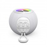 Hama Ball, Bluetooth reproduktor, 5 W, LED podsvietenie, AUX-in, USB-A, microSD slot, biely