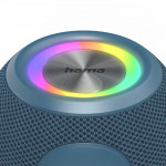 Hama Ball, Bluetooth reproduktor, 5 W, LED podsvietenie, AUX-in, USB-A, microSD slot, modrý