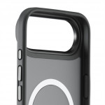 White Diamonds Hybrid Case, kryt pre Apple iPhone Air, magnetický, matný, polopriehľadný čierny
