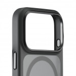 White Diamonds Hybrid Case, kryt pre Apple iPhone 17 Pro, magnetický, matný, polopriehľadný čierny