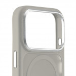 White Diamonds Hybrid Case, kryt pre Apple iPhone 17 Pro, magnetický, matný, polopriehľadný pieskový