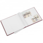 Hama album klasický špirálový FINE ART 28x24 cm, 50 strán, čierna, biele listy