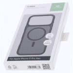 White Diamonds Hybrid Case, kryt pre Apple iPhone 17 Pro Max, magnetický, matný, polopriehľad.čierny