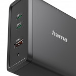 Hama USB nabíjacia stanica GaN, 3x USB-C PD, 2x USB-A (1x QC), 140 W