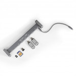 Hama USB-C dokovacia stanica Connect2Office Basic,  9 pripojení, odnímateľné nožičky
