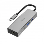 Hama USB hub, multiport, 2x USB-A, USB-C PD, HDMI, USB 3.2 5 Gb/s