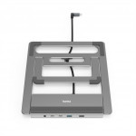 Hama USB-C dokovacia stanica a stojan pre notebook Connect2Office Stand, 12 portov