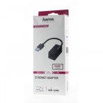 Hama sieťový adaptér USB-A - RJ45, Gigabit Ethernet