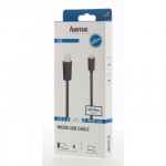 Hama micro USB 2.0 kábel 0,75 m