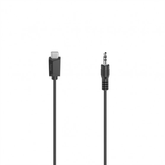 Hama audio adaptérový kábel USB-C na jack 3,5 mm, aktívny, 0,75 m