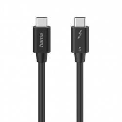 Hama Thunderbolt 5 kábel, USB-C, 1 m, 80 Gb/s, 240 W