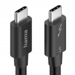 Hama Thunderbolt 5 kábel, USB-C, 1 m, 80 Gb/s, 240 W