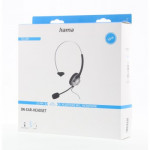Hama On-ear headset pre bezdrôtové telefóny, mono, jack 2,5 mm, kábel 1,2 m