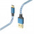 Hama kábel Reflective USB-C 2.0 typ A-C 1,5 m, modrý