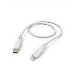 Hama MFi USB-C Lightning kábel pre Apple, 1,5 m Flexible,silikónový, biely