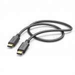 Hama kábel USB-C 2.0 typ C-C 1 m, čierny
