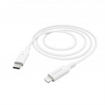 Hama MFi USB-C Lightning kábel pre Apple, 1 m, biely