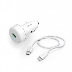 Hama set: rýchla USB nabíjačka do vozidla USB-C PD 20 W + kábel USB-C Lightning 1 m