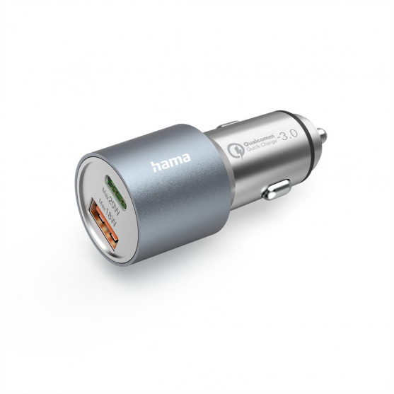 Hama rýchla USB nabíjačka do vozidla USB-C PD, USB-A QC, 38 W