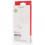 Hama MFi audio adaptér Lightning na jack 3,5 mm pre Apple, aktívny, kompaktný