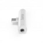 Hama audio adaptér USB-C na jack 3,5 mm, aktívny, USB-C napájanie