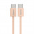 Hama USB-C 2.0 kábel Fabric, 1 m, opletený, oranžový