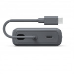 Hama Travel, powerbanka 10000 mAh, 3 A, výstup: 2x USB-C, s integrovaným káblom