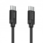 Hama USB-C 2.0 kábel Fabric, 1,5 m, 100 W, opletený