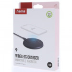 Hama bezdrátová nabíjačka Qi 15 W, čierna