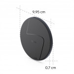 Hama bezdrátová nabíjačka Qi 15 W, čierna