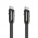 Hama USB-C kábel a šnúrka na mobil 2v1, dĺžka 1,2 m, farba čierna