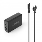 Hama USB nabíjacia stanica GaN, 3x USB-C PD, 2x USB-A (1x QC), 140 W