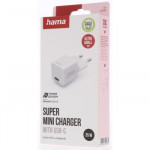 Hama rýchla USB nabíjačka, USB-C PD/QC 25 W, super-mini