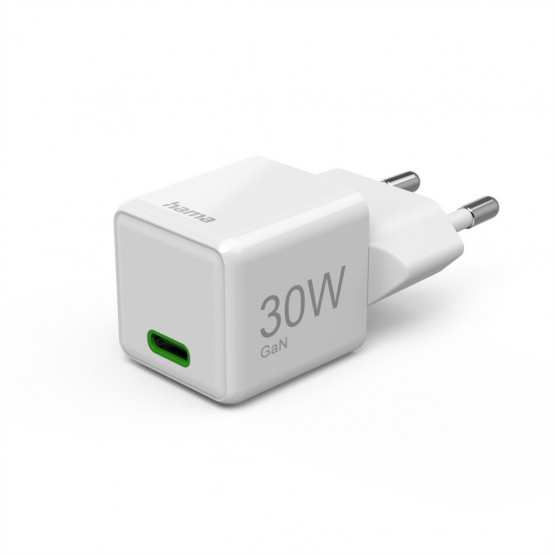 Hama rýchla USB nabíjačka, USB-C PD/QC 30 W, super-mini