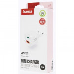 Hama rýchla USB nabíjačka USB-C + USB-A, PD/QC, 20 W