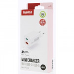 Hama rýchla USB nabíjačka GaN USB-C + USB-A, PD/QC, 45 W