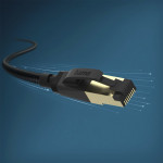 Hama sieťový kábel Cat8 S/FTP RJ45 0,5 m, tienený, 40 Gb/s