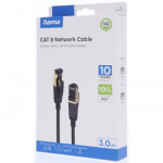 Hama sieťový kábel Cat8 S/FTP RJ45 3 m, tienený, 40 Gb/s