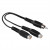 Hama redukcia cinch vidlice – 2 cinch zásuvky (subwoofer adaptér)