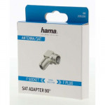 Hama redukcia F-vidlica – F-zásuvka, pravouhlá