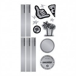 Reflexné samolepky coocazoo StickyRicky, Black