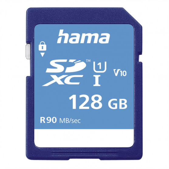 Hama SDXC 128 GB Class 10, UHS-I 90 MB/s, V10